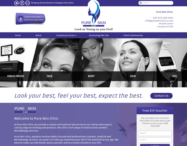 Website for Beauty Clinic